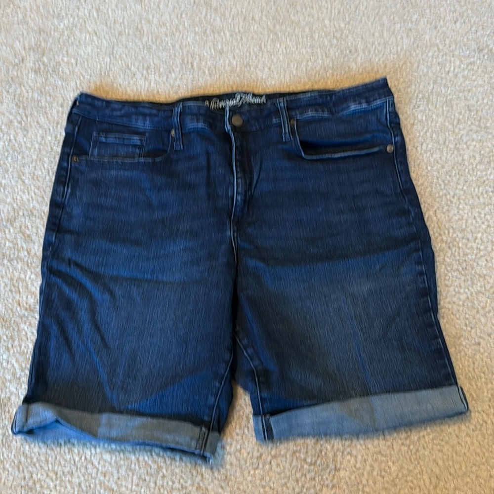 Universal Thread Dark Wash Bermuda Shorts